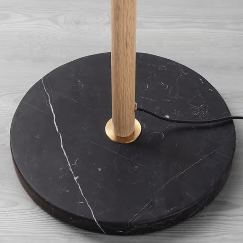 IKEA EVEDAL Floor lamp, marble/gray