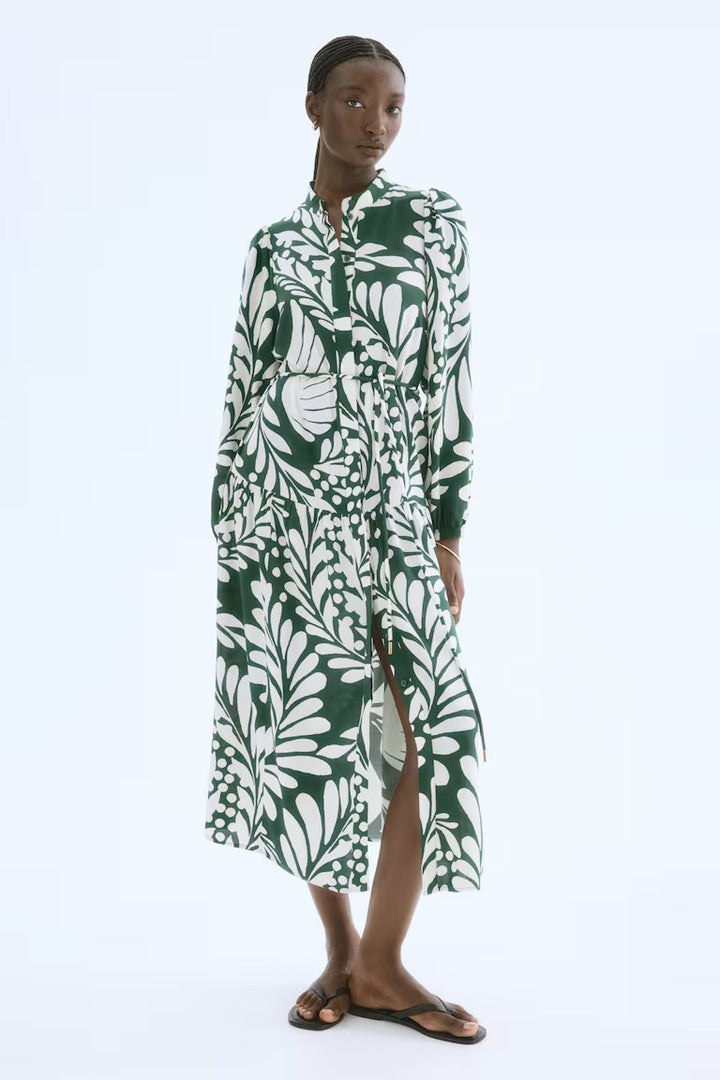 H&M Long Puff-Sleeved Dress