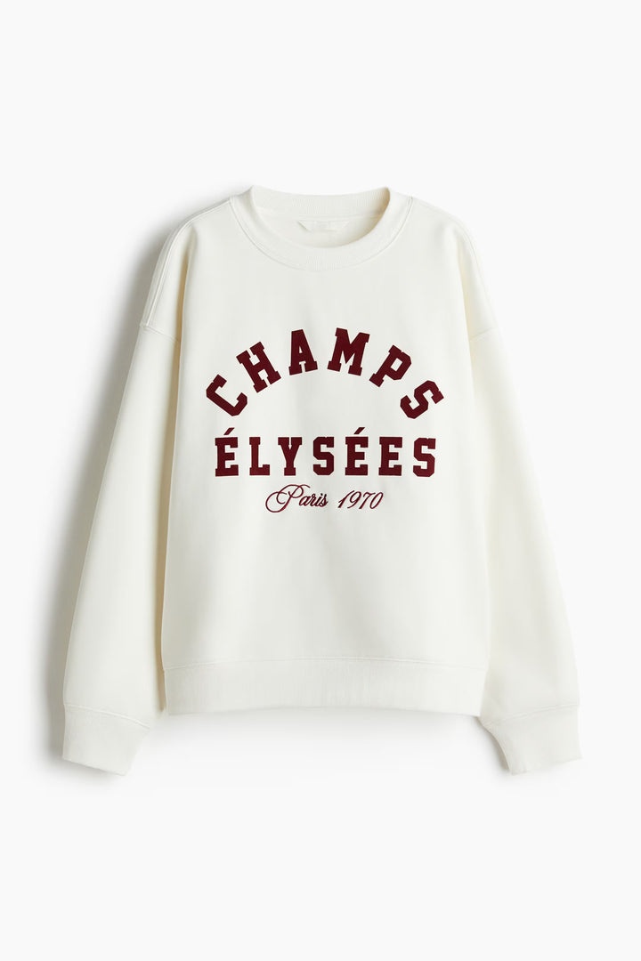 H&M Sweatshirt with Text Motif