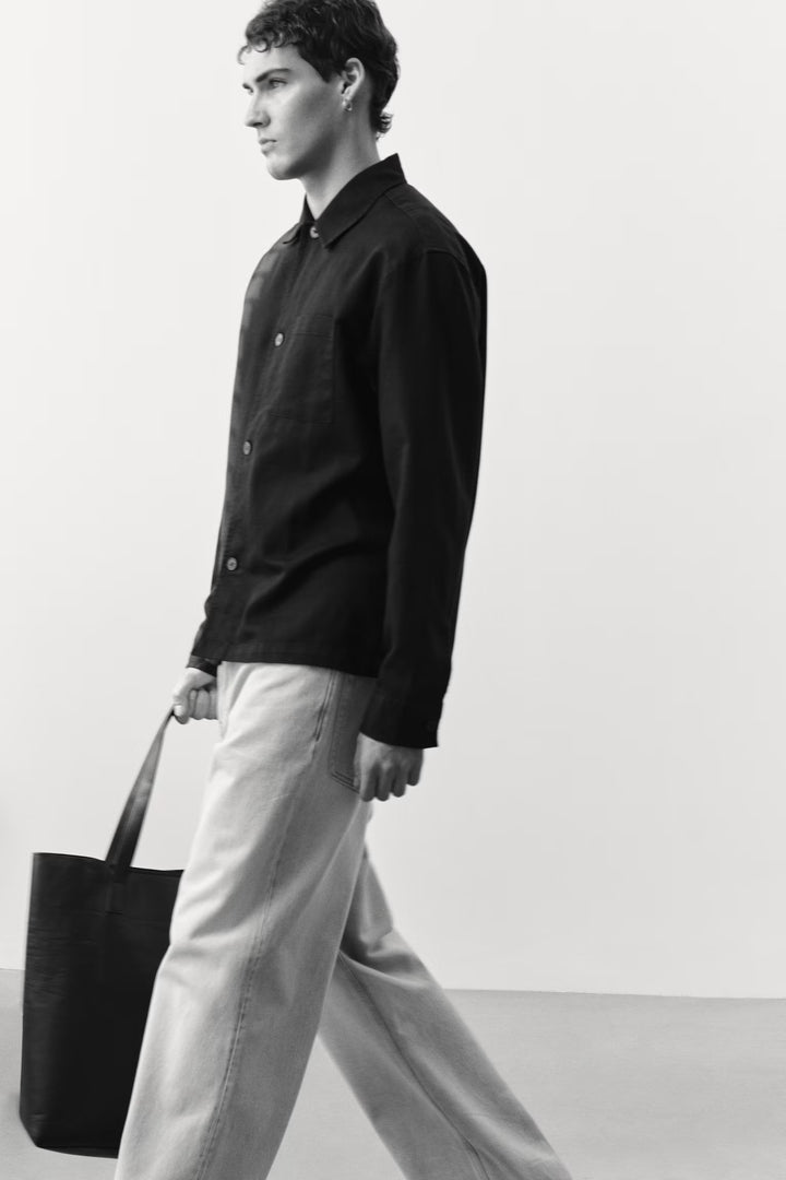 H&M Loose Straight High Jeans