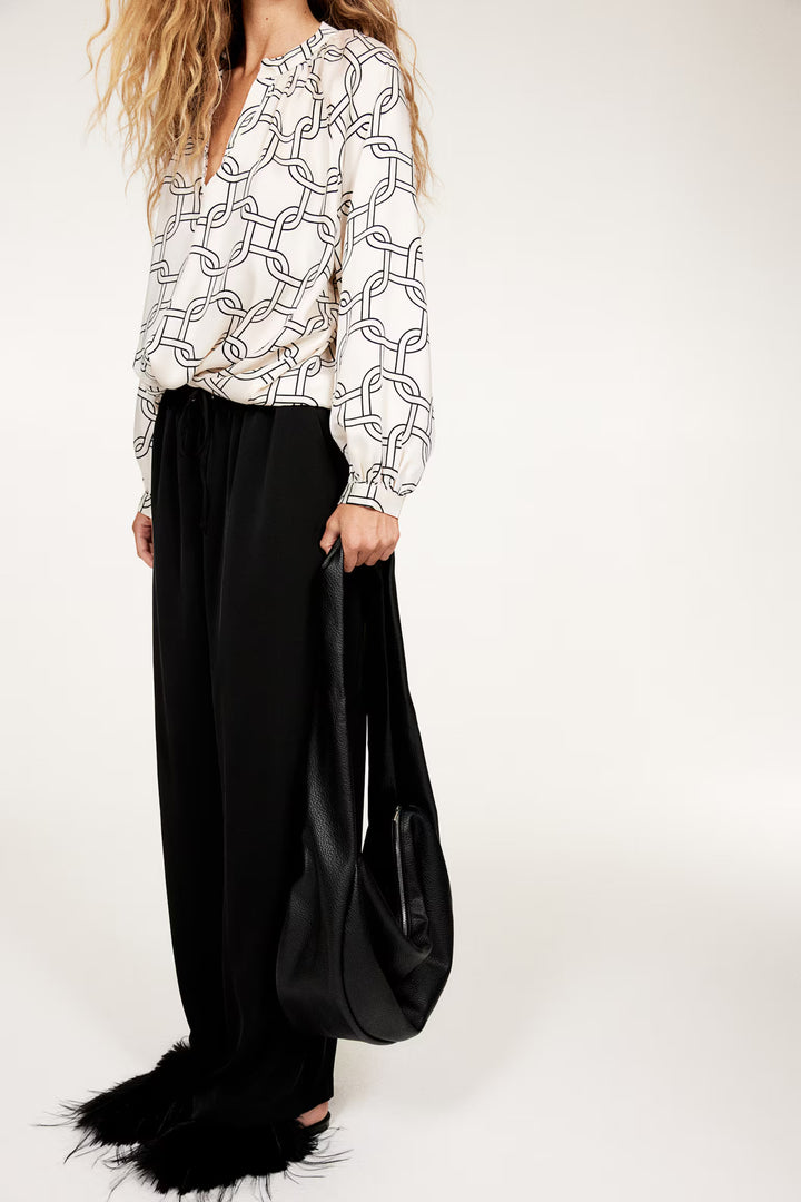 H&M Wide-cut Pull-on Pants