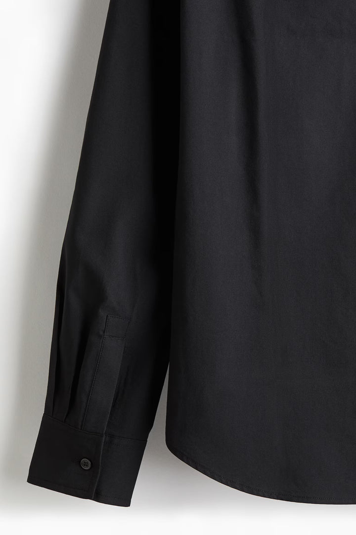 H&M Regular Fit Band-Collar Shirt