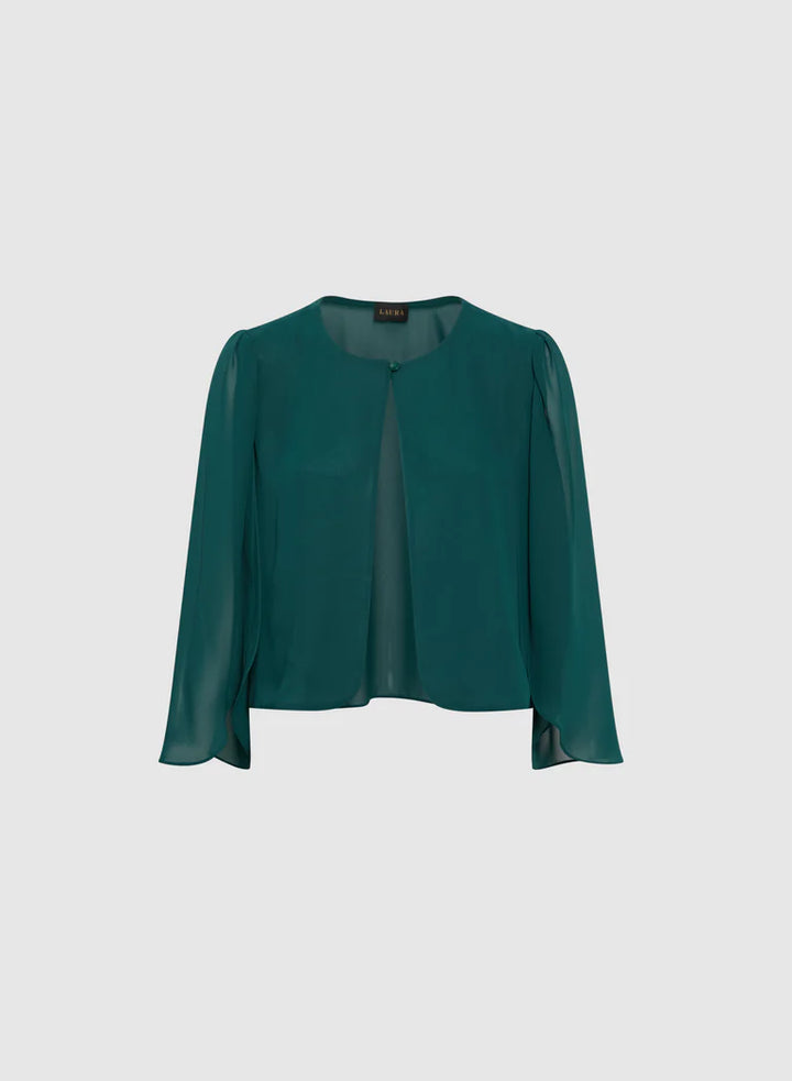 LAURA Long Sleeve Chiffon Bolero