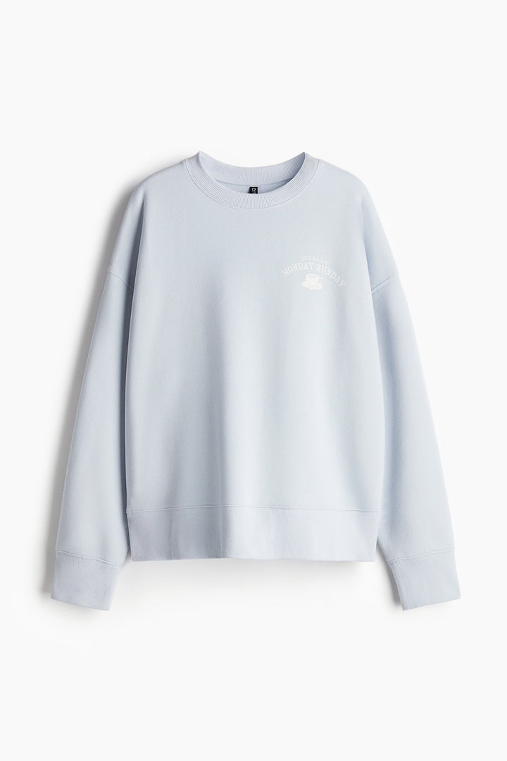 H&M Oversized Sweatshirt with Motif