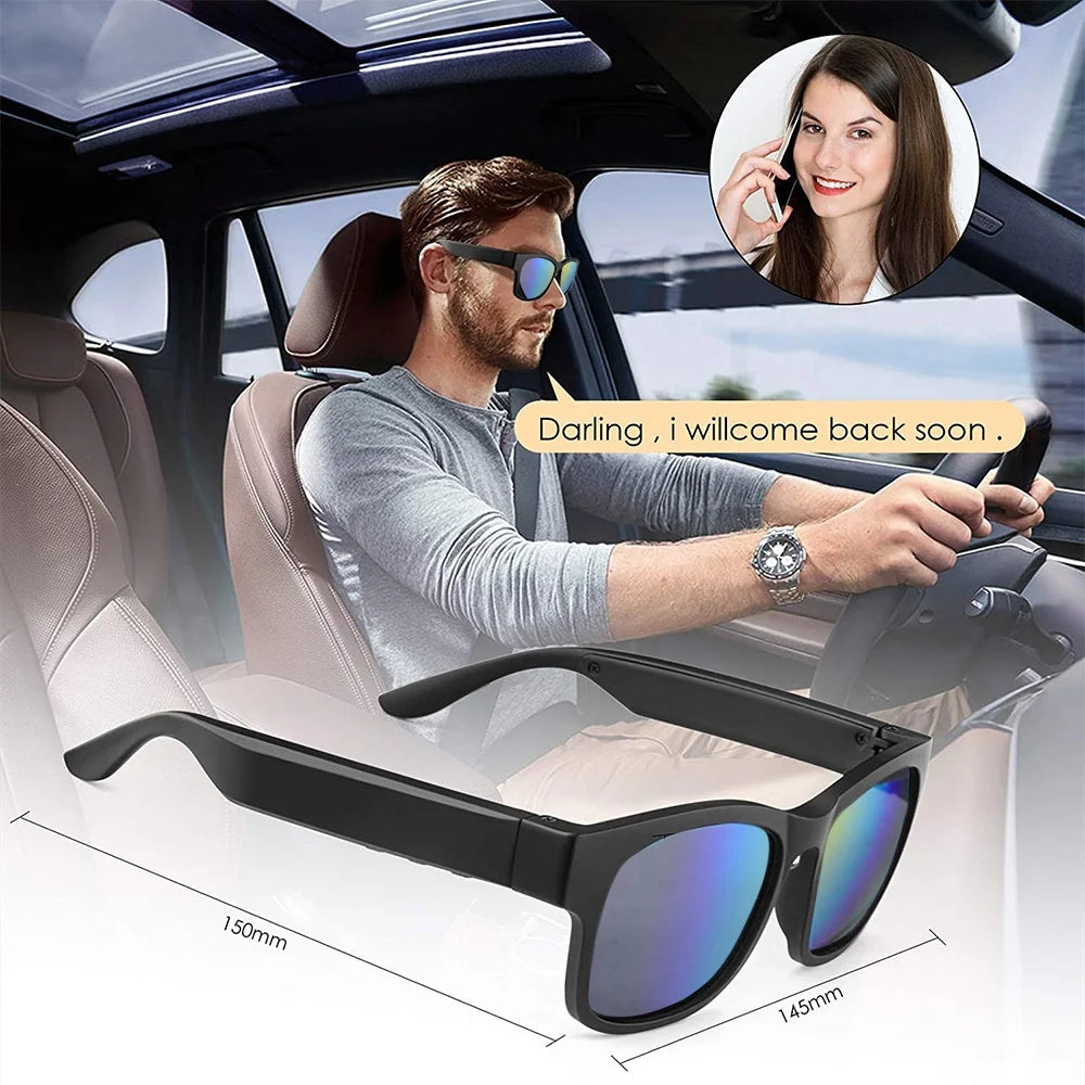 Mesase Unisex Waterproof Smart Sunglasses, Multicolor