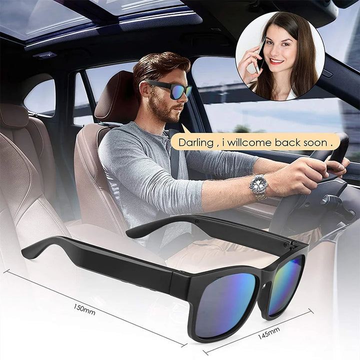 Mesase Unisex Waterproof Smart Sunglasses, Multicolor