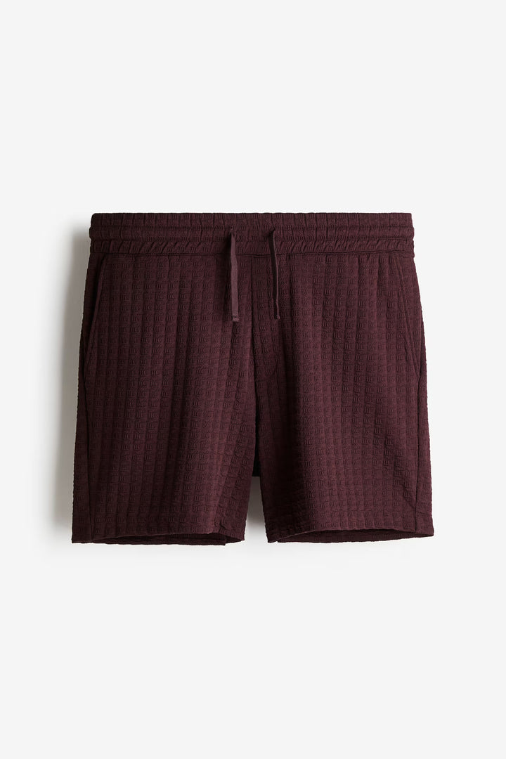 H&M Regular Fit Textured Sweatshorts