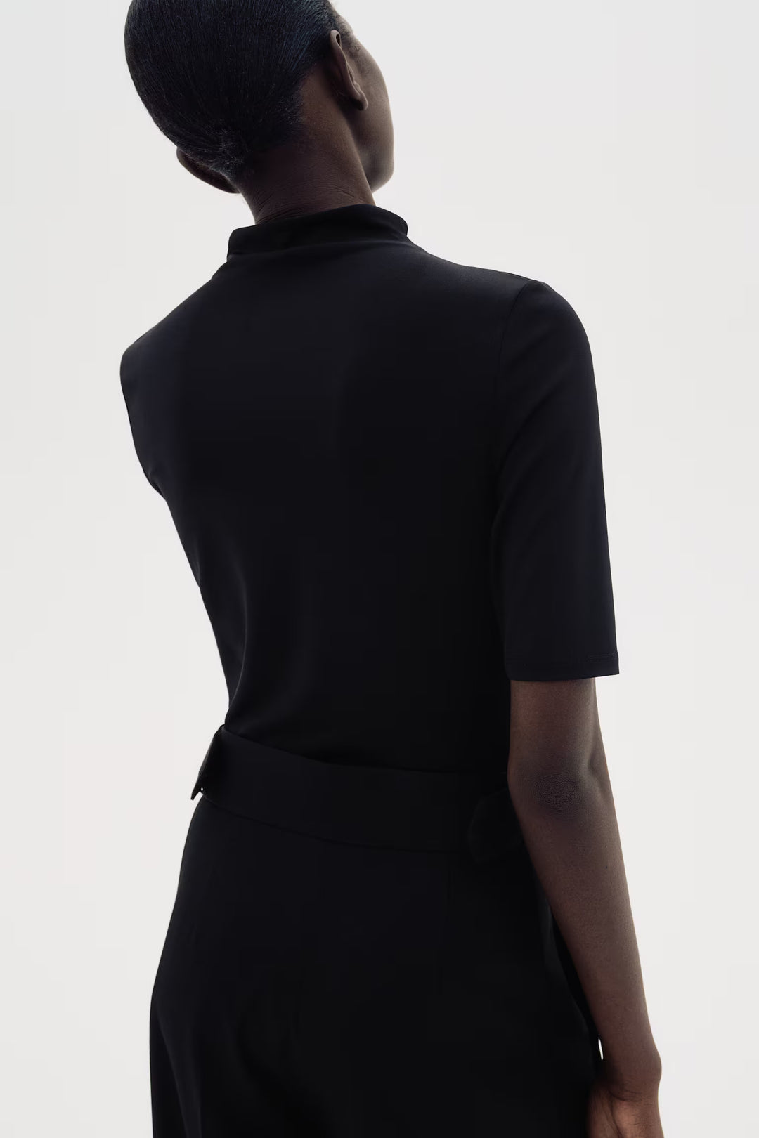 H&M Microfiber Mock Turtleneck Top