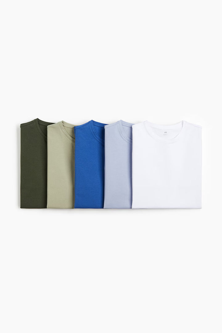H&M 5-pack Slim Fit T-shirts