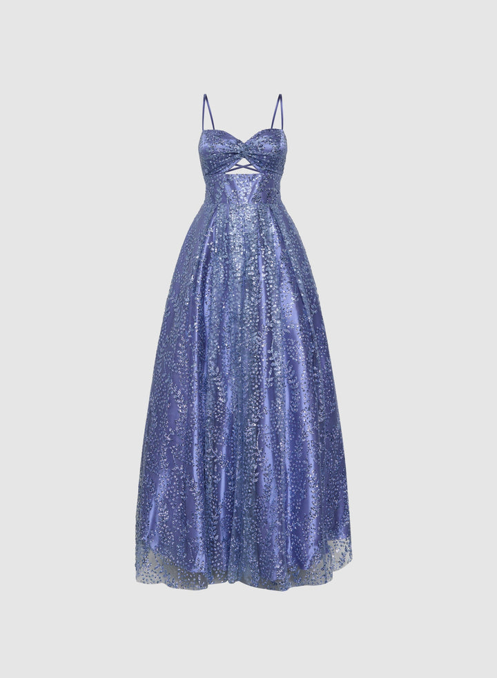 LAURA Sweetheart Neckline Sequin Gown