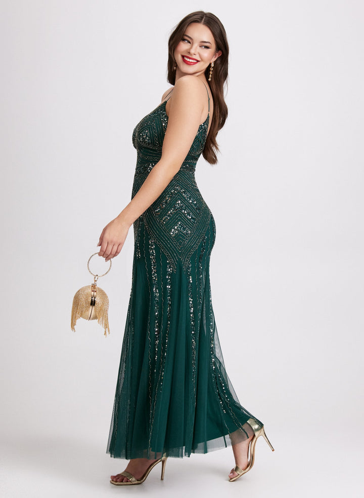 LAURA Embellished Evening Gown
