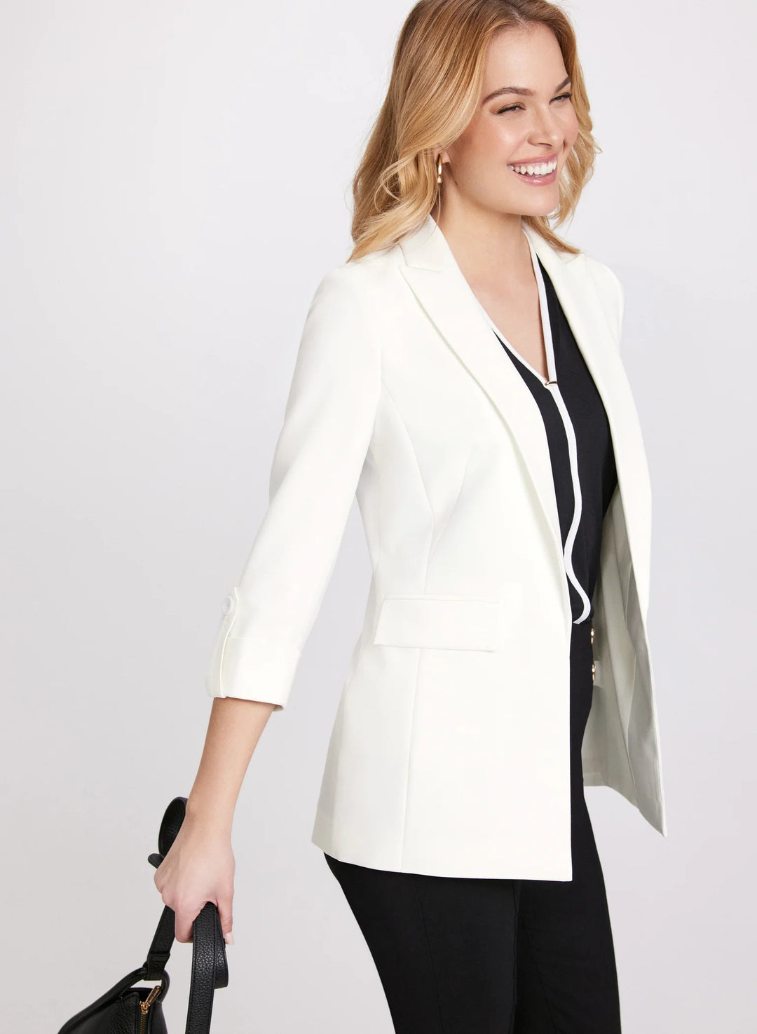 LAURA Open-Front Longline Blazer