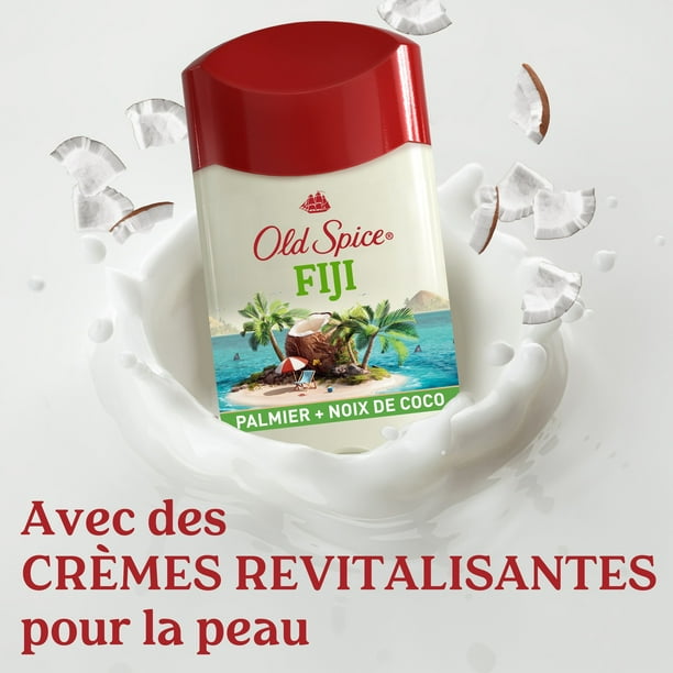 Old Spice Men's Antiperspirant & Deodorant Fiji with Palm Tree, 24/7 Sweat Protection, 73 g