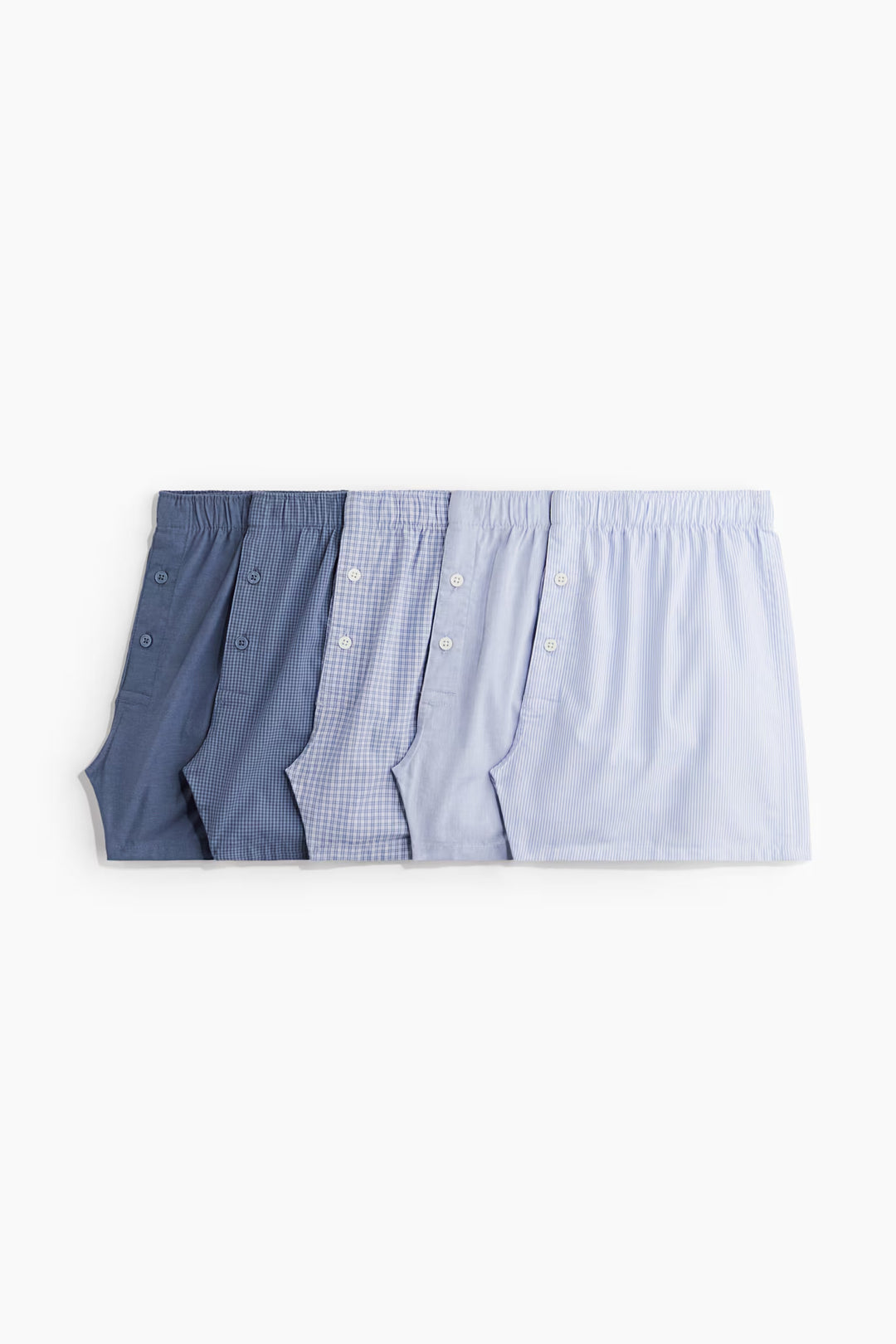 H&M 5-pack Woven Cotton Boxer Shorts