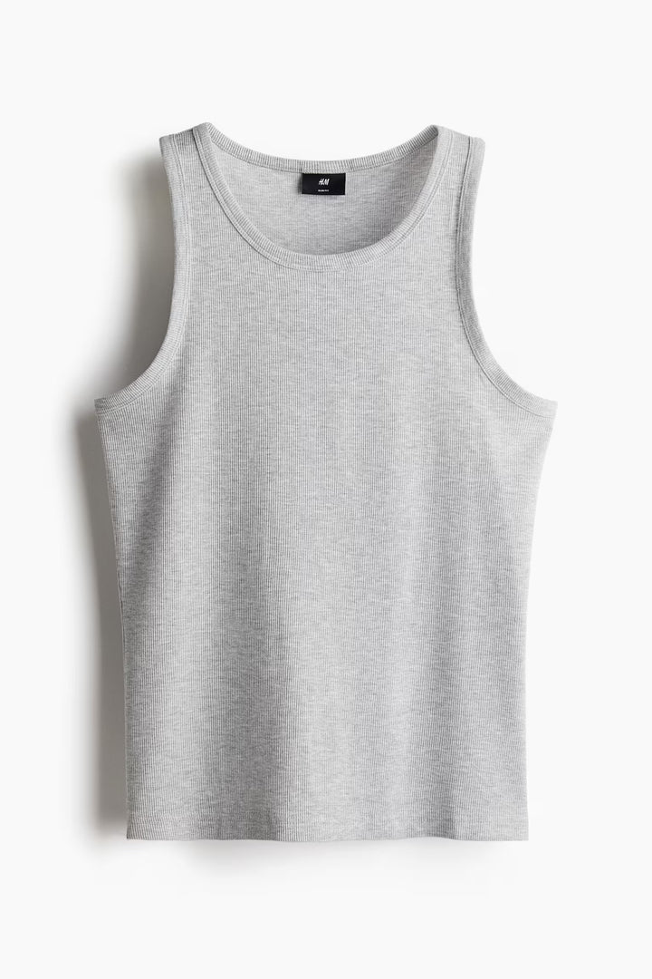 H&M Slim Fit Ribbed Tank Top