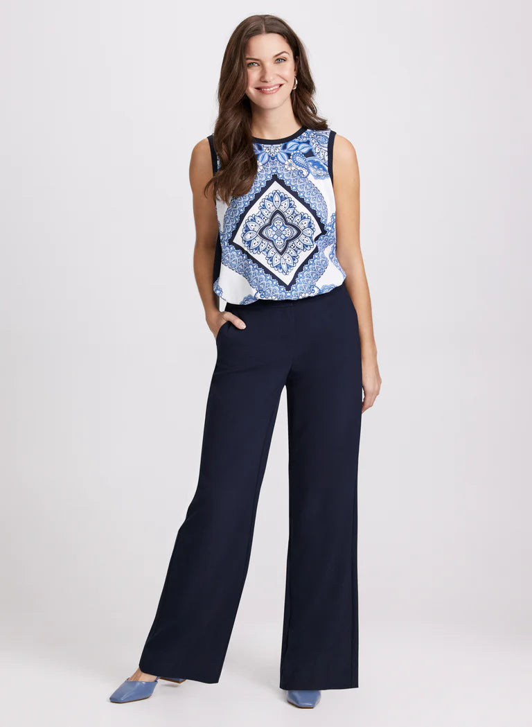 LAURA Paisley Print Top