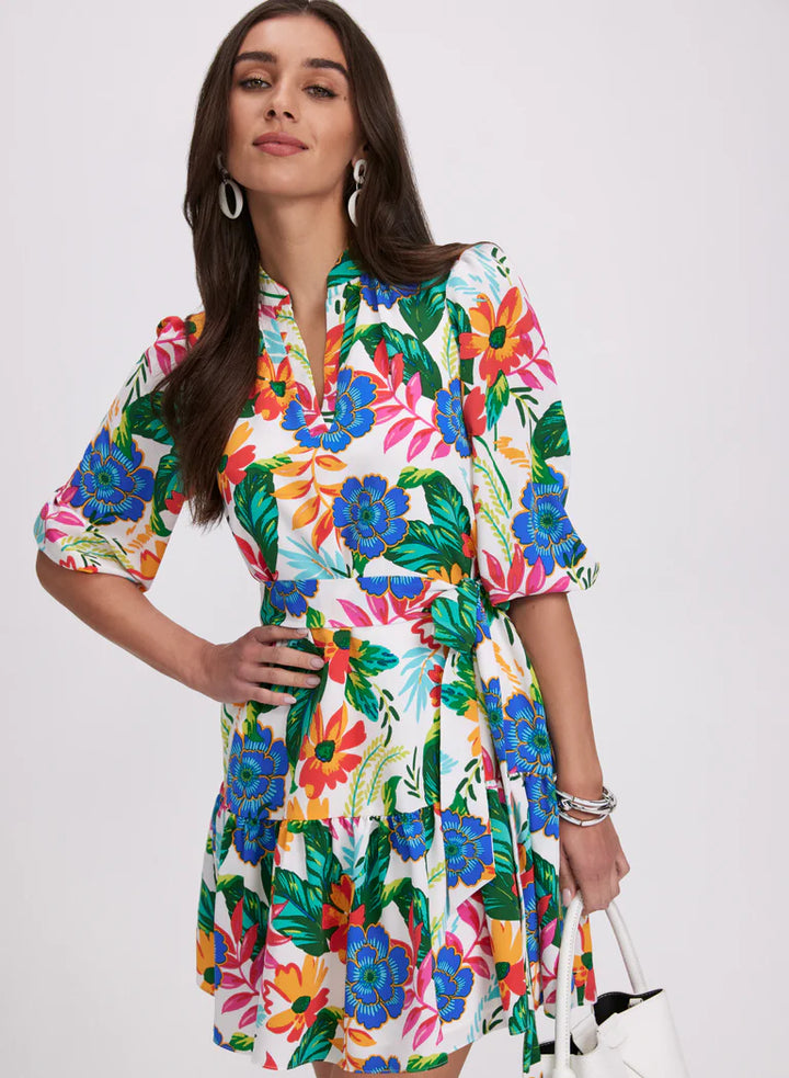 LAURA Tropical Floral Print Dress