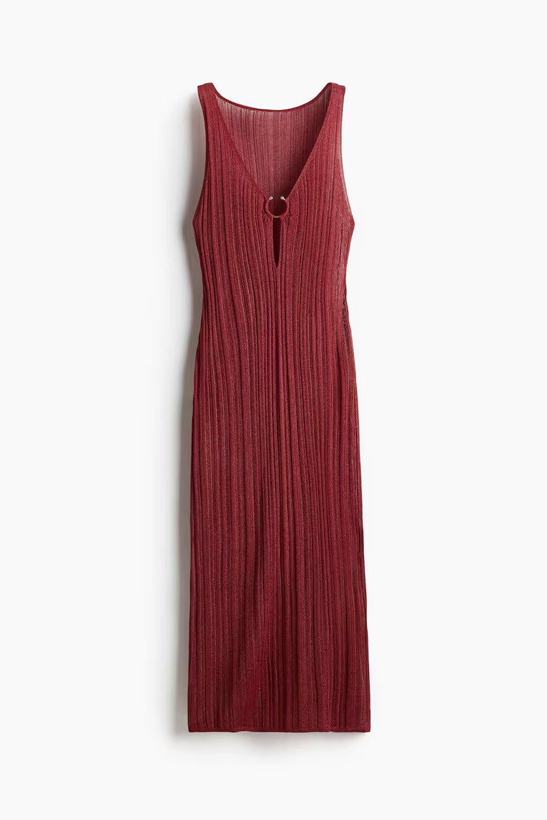 H&M Rib-Knit Beach Dress