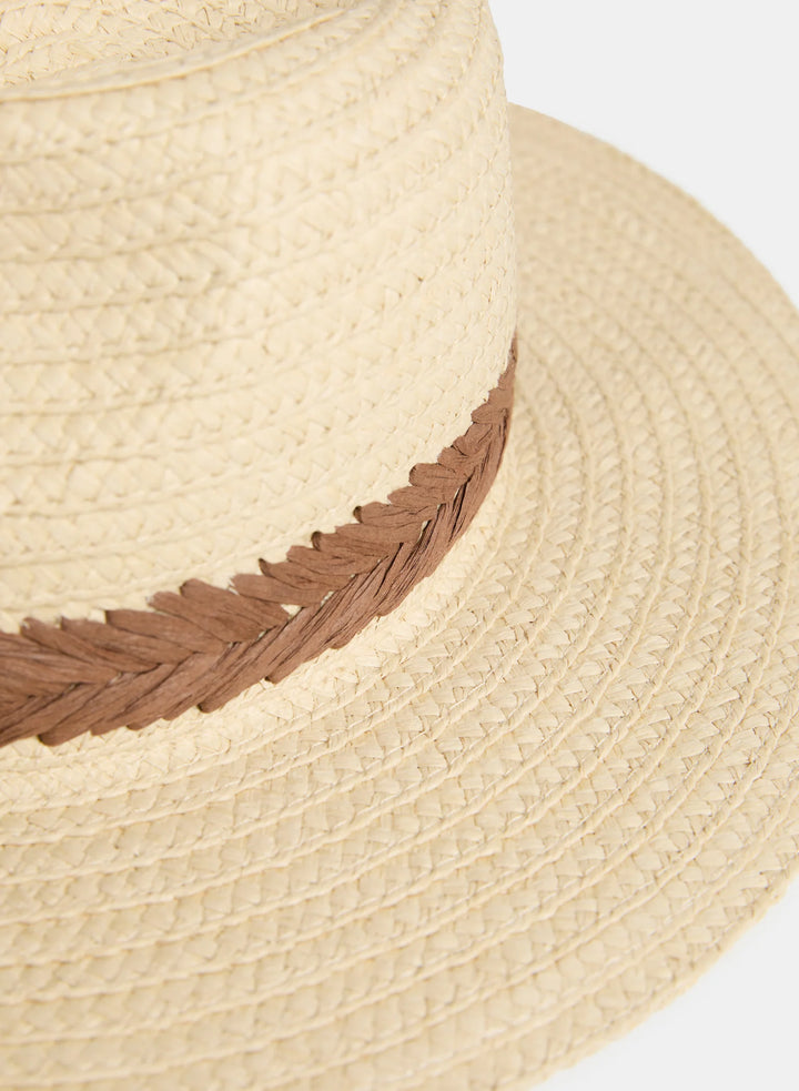 Laura Straw Fedora Hat