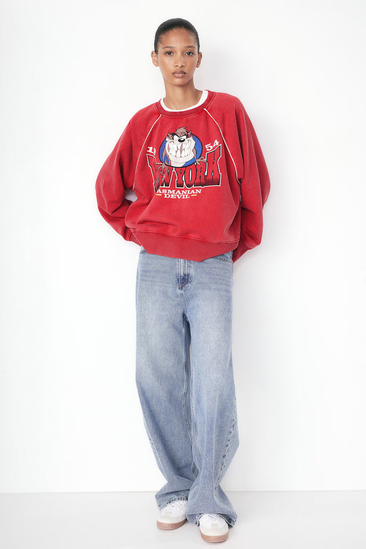 H&M Oversized Printed Sweatshirt