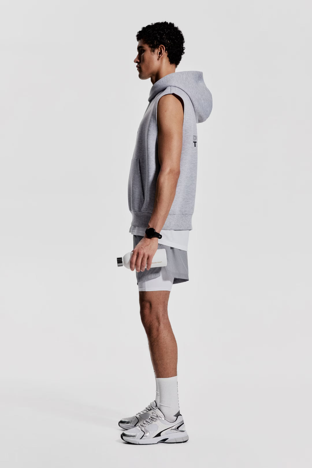 H&M Loose-Fit Sleeveless Sports Hoodie with DryMove™