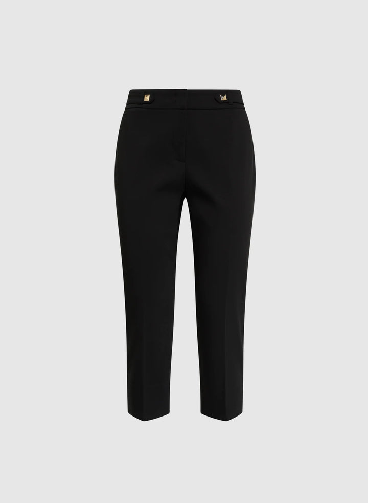 LAURA Studded Cotton-Blend Capris