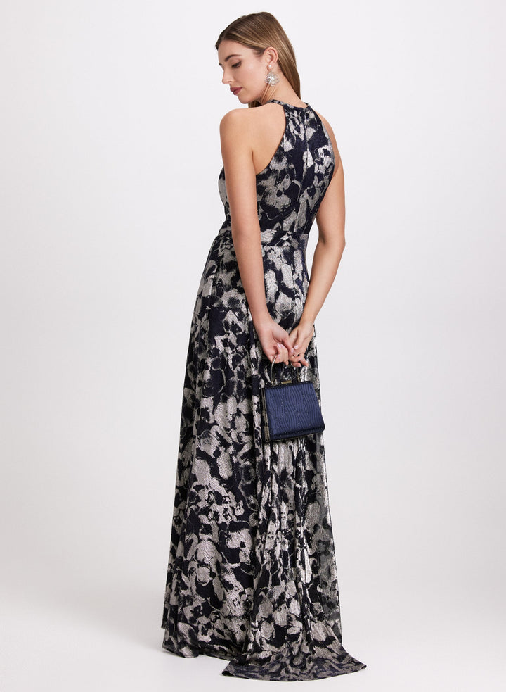 LAURA Floral Metallic Dress
