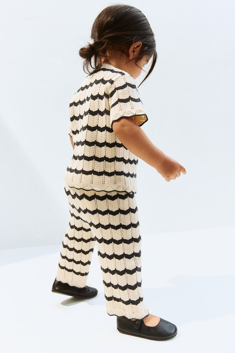 H&M 2-Piece Pointelle-Knit Cotton Set
