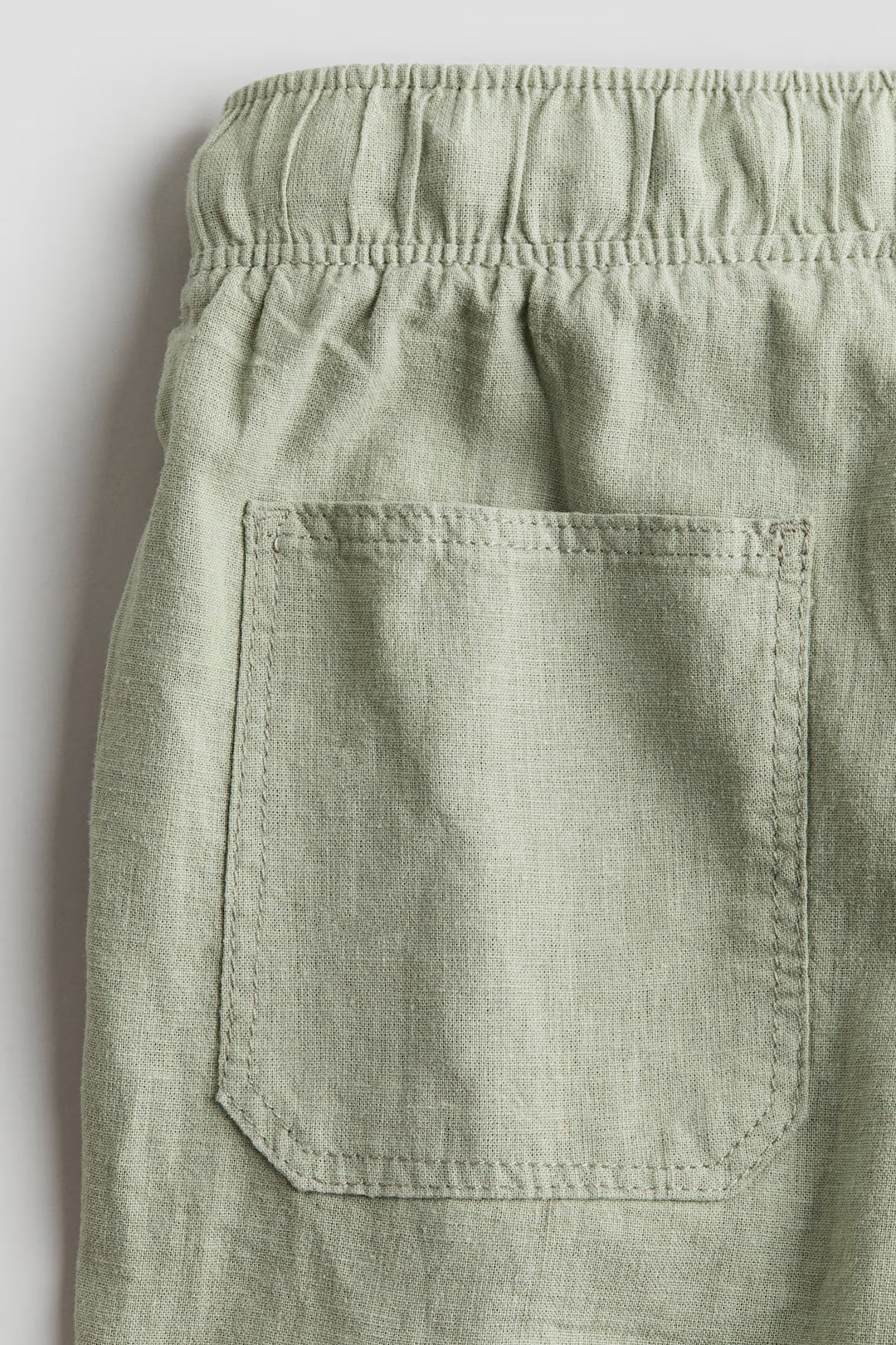 H&M Linen-blend Cargo Joggers