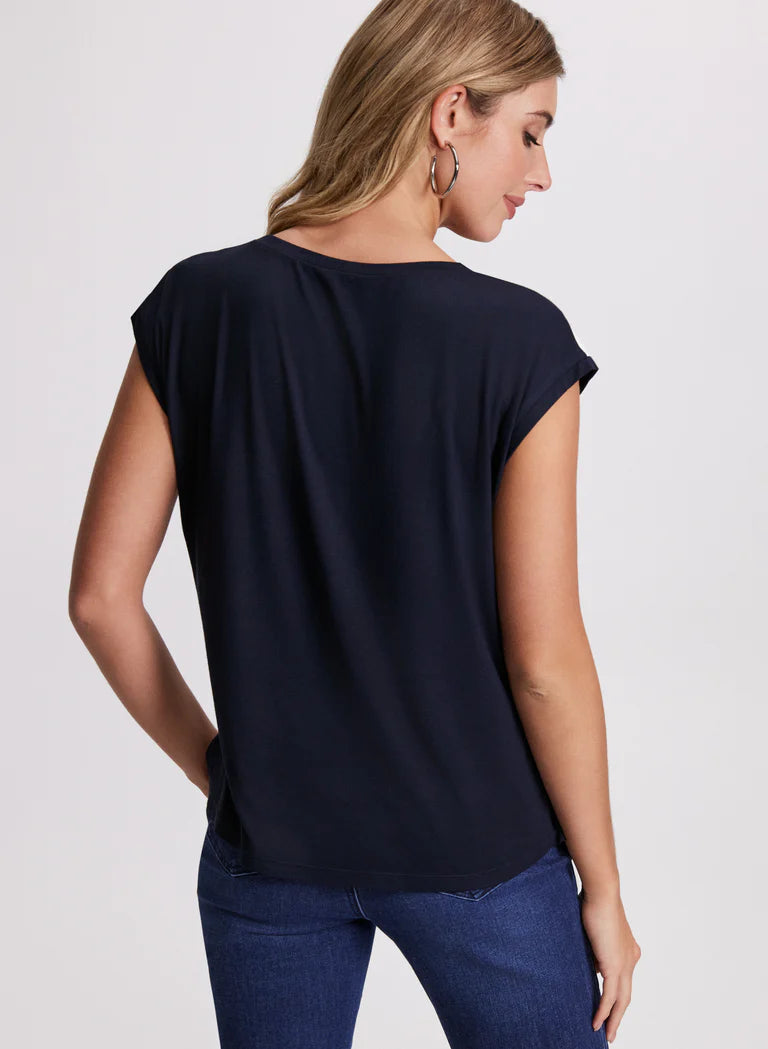 LAURA Geometric Print Top