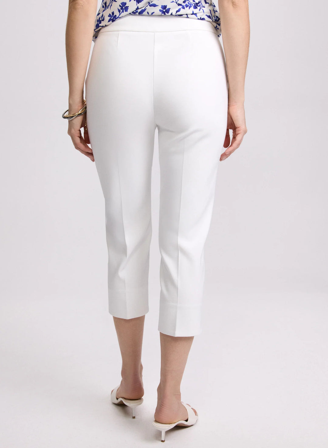 LAURA Studded Cotton-Blend Capris