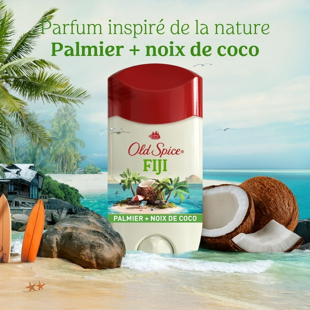 Old Spice Men's Antiperspirant & Deodorant Fiji with Palm Tree, 24/7 Sweat Protection, 73 g
