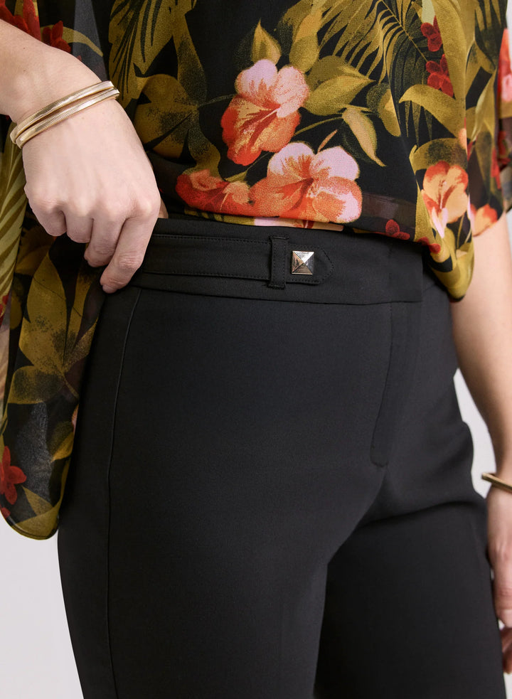 LAURA Studded Cotton-Blend Capris