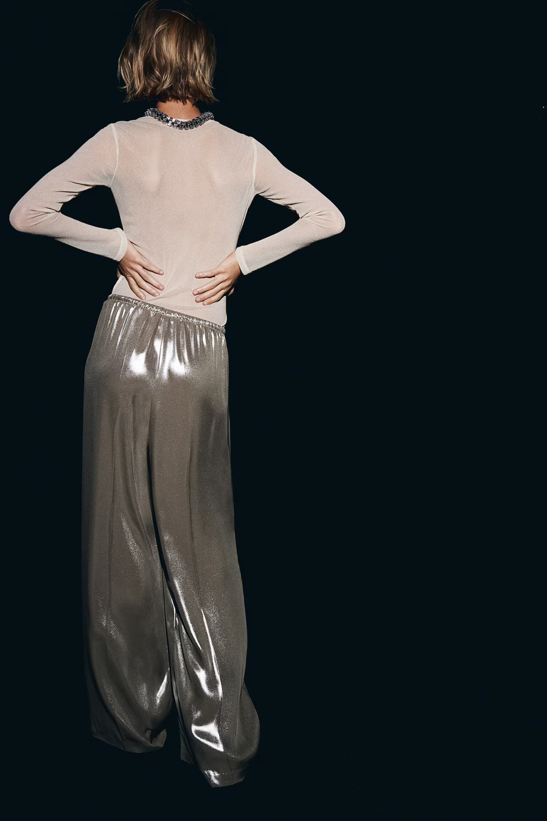 H&M Wide-Leg Drawstring Pants