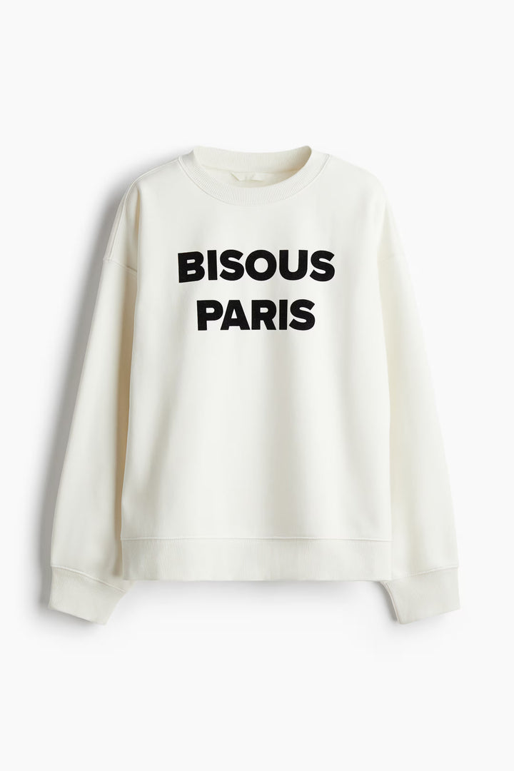H&M Sweatshirt with Text Motif