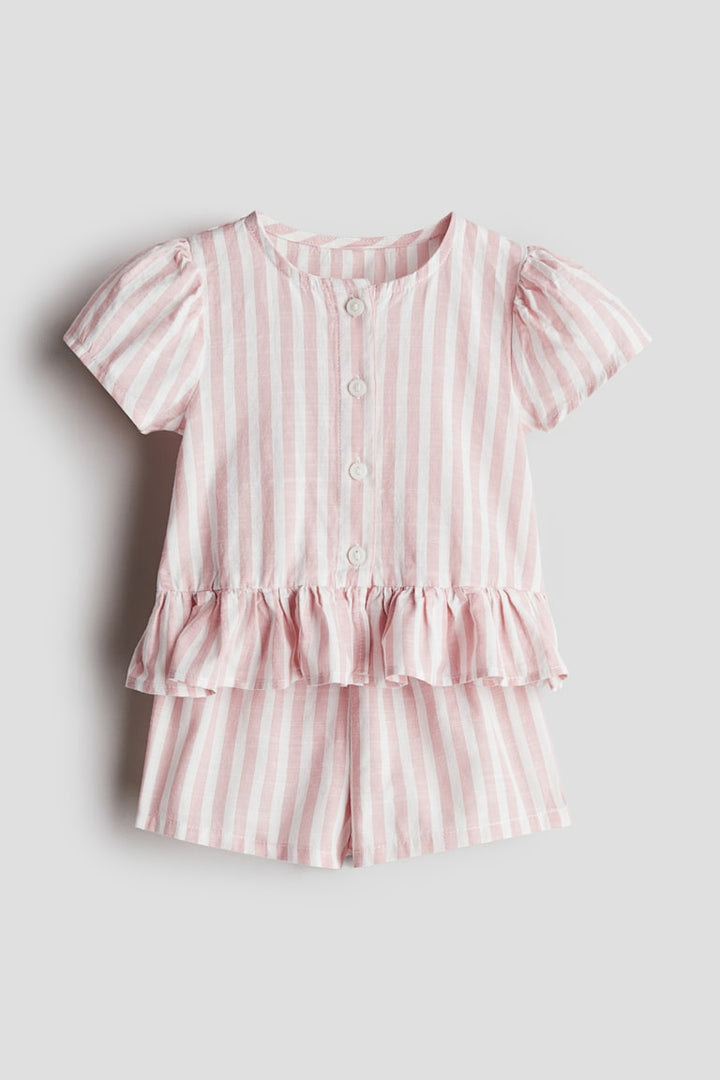 H&M 2-Piece Blouse and Shorts Set