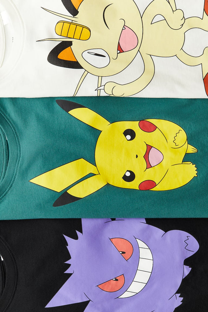 H&M 3-pack Printed T-shirts