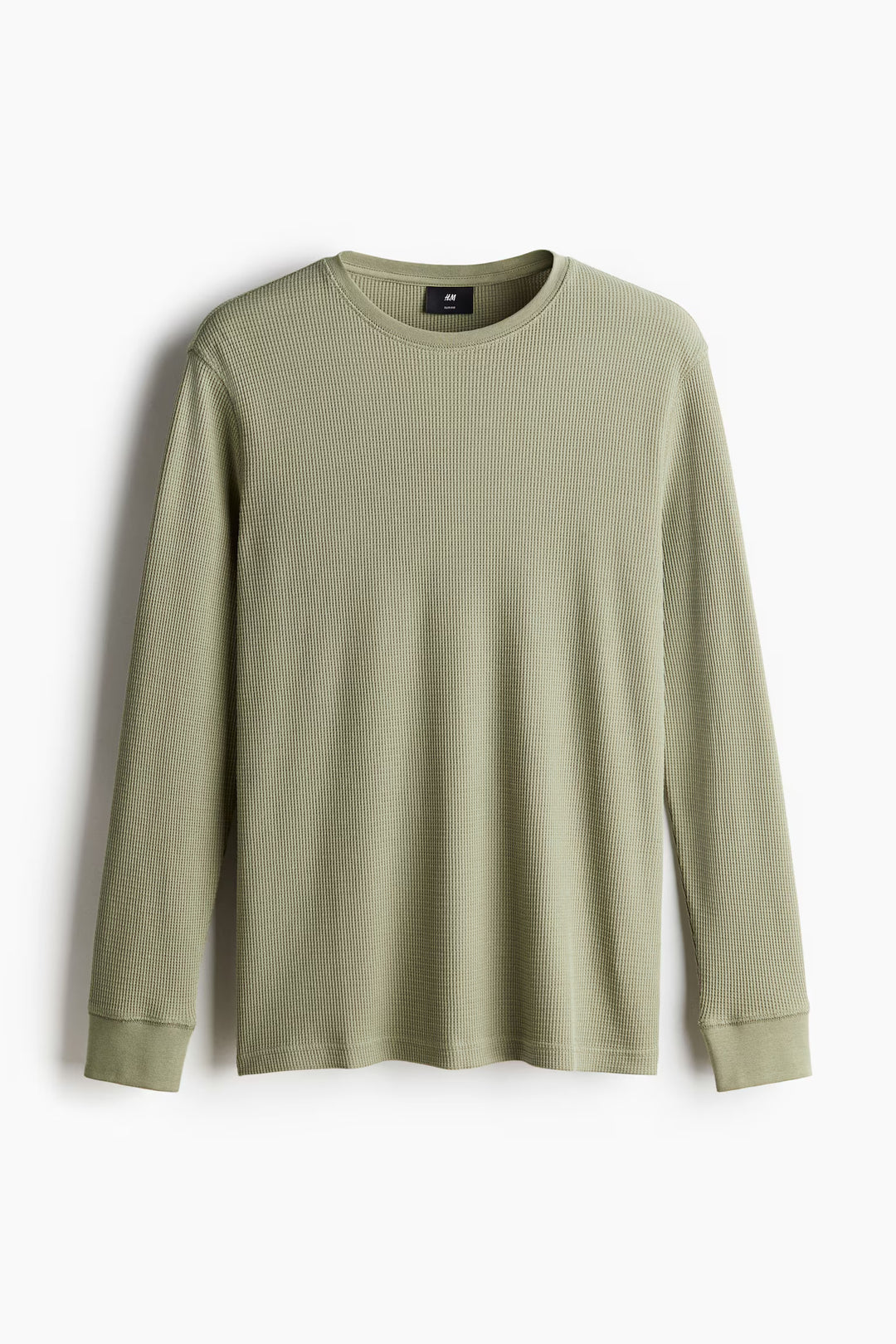 H&M Slim Fit Waffled Jersey Shirt