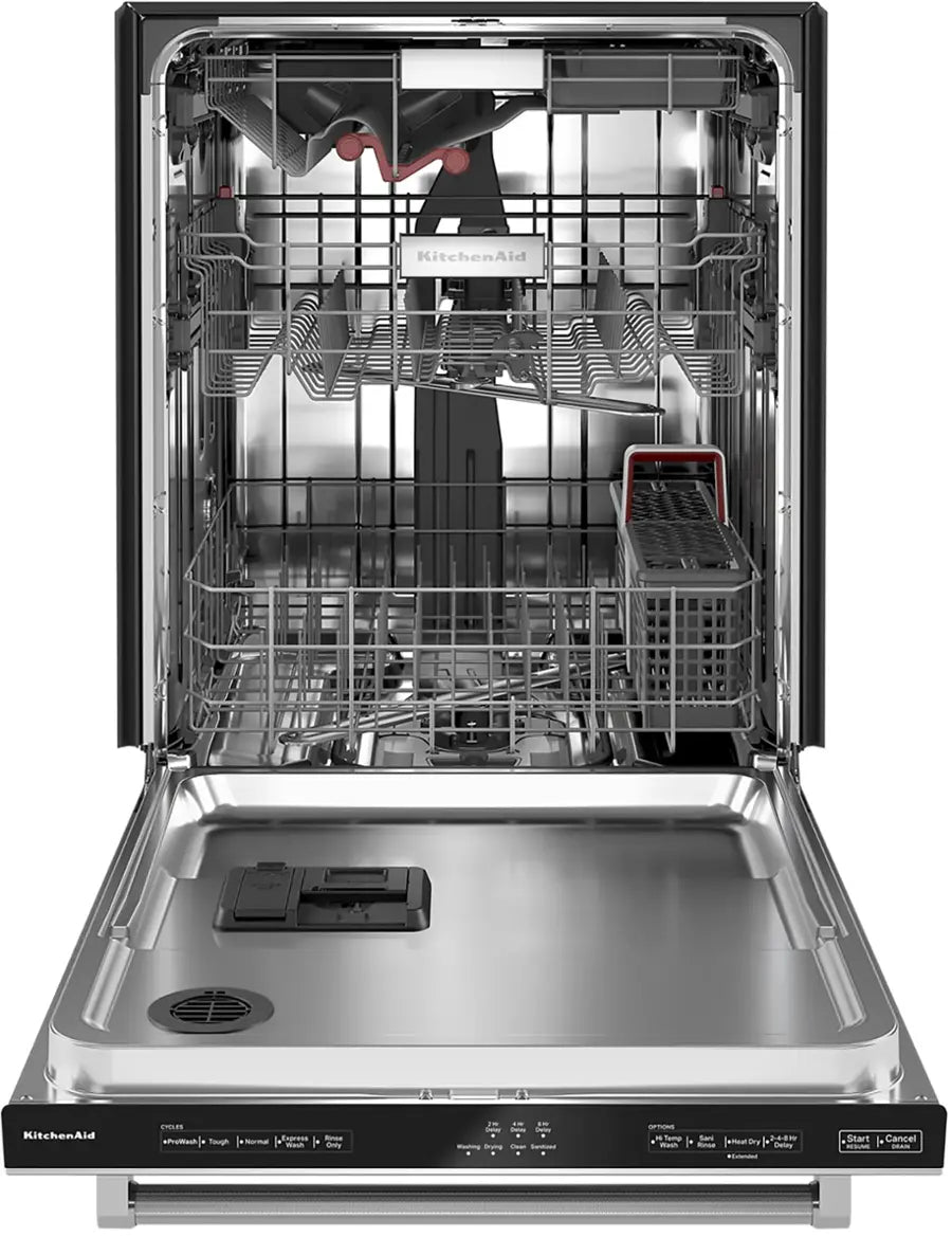 KitchenAid - 24" Top Control Built-In Stainless Steel Tub Dishwasher with 3rd Rack, FreeFlex, 44 dBA - Stainless Steel With PrintShield Finish