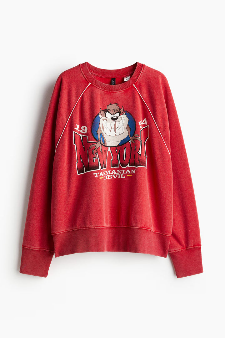 H&M Oversized Printed Sweatshirt
