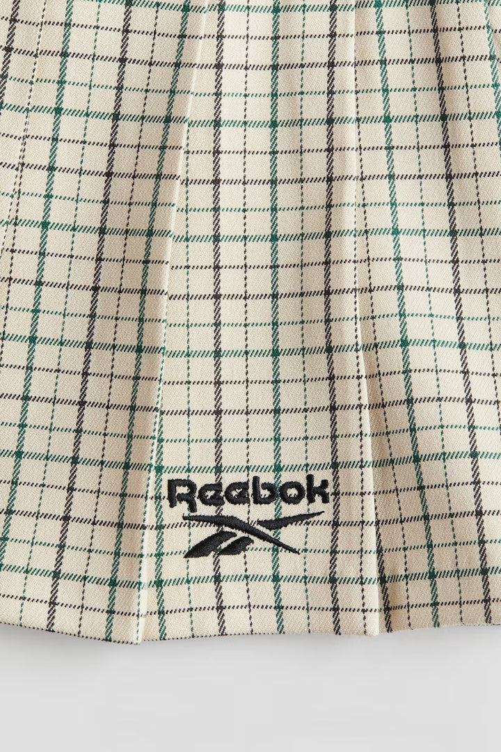 H&M Pleated Motif-Detail Skirt