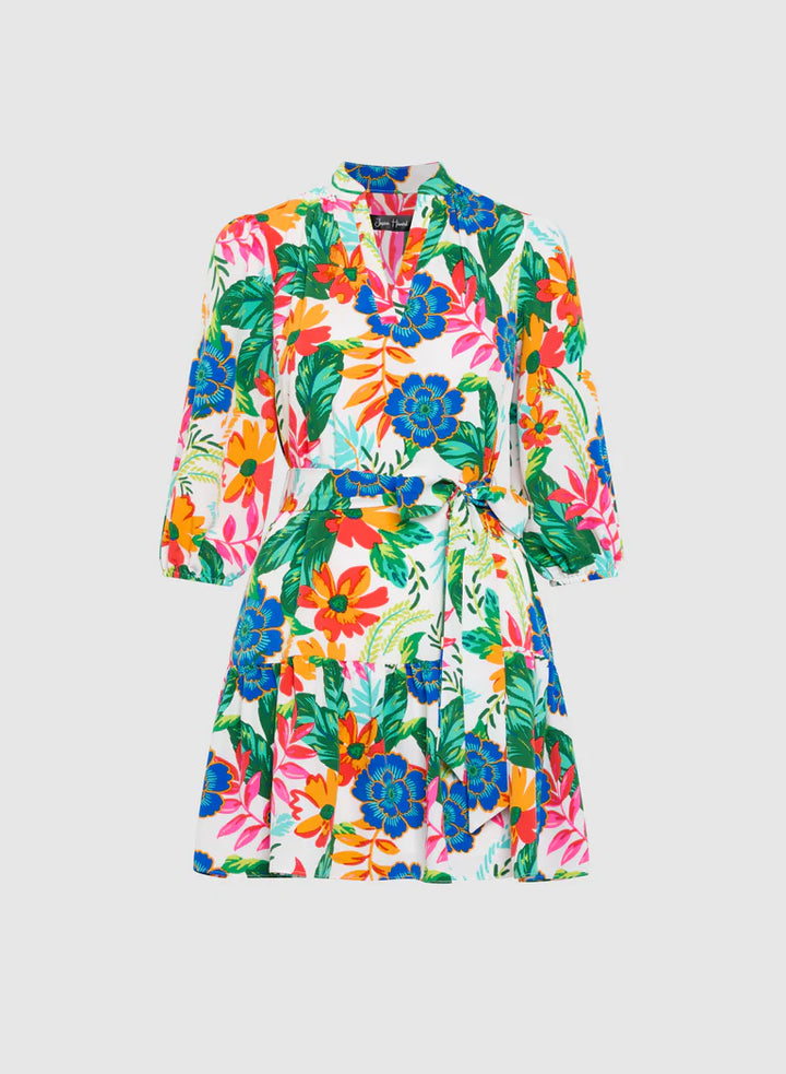 LAURA Tropical Floral Print Dress