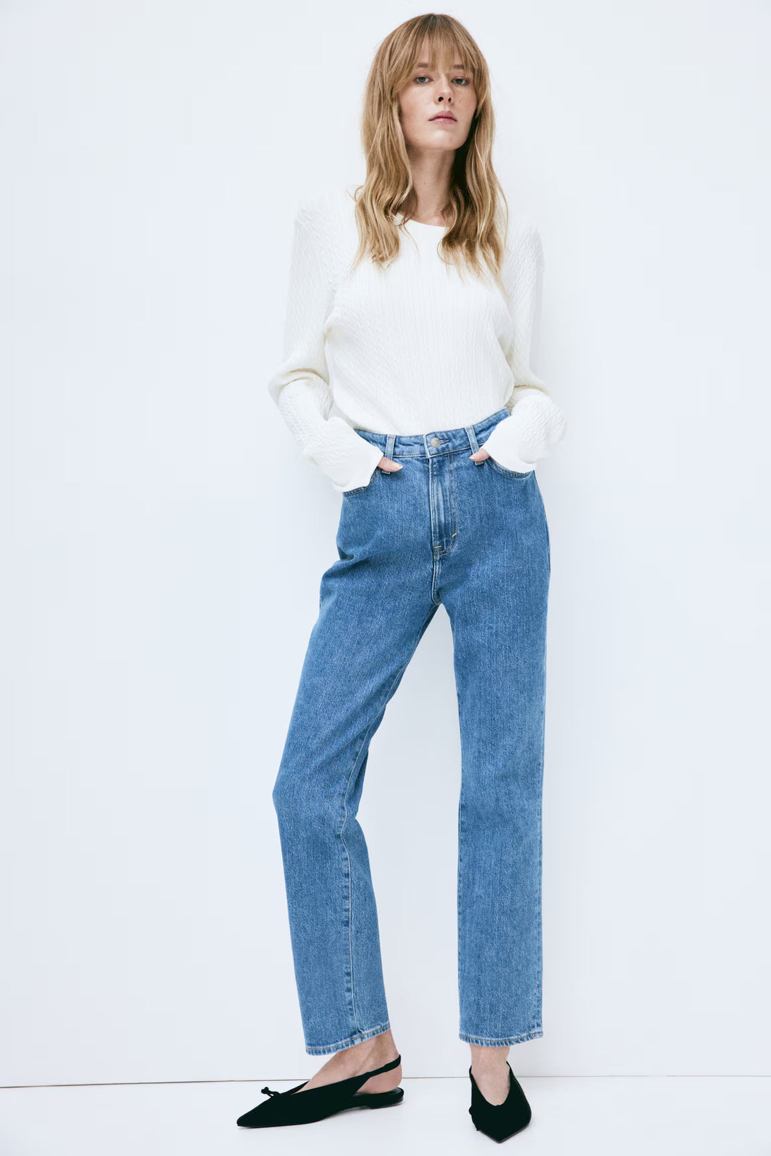 H&M Ultra High Rise Mom Jeans