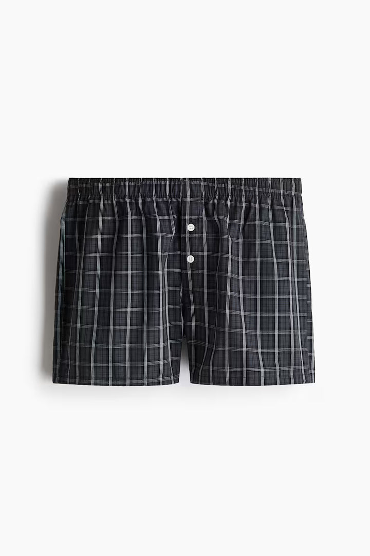 H&M 3-pack Woven Cotton Boxer Shorts