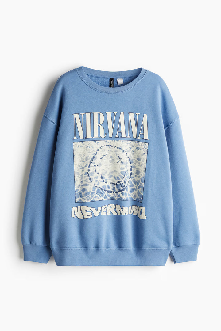 H&M Oversized Printed Sweatshirt