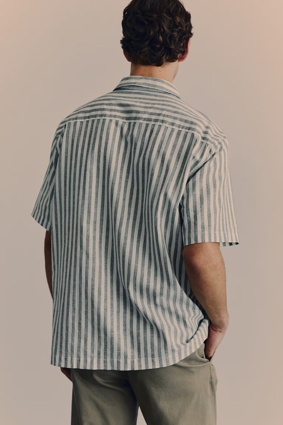 H&M Regular Fit Linen-blend Resort Shirt