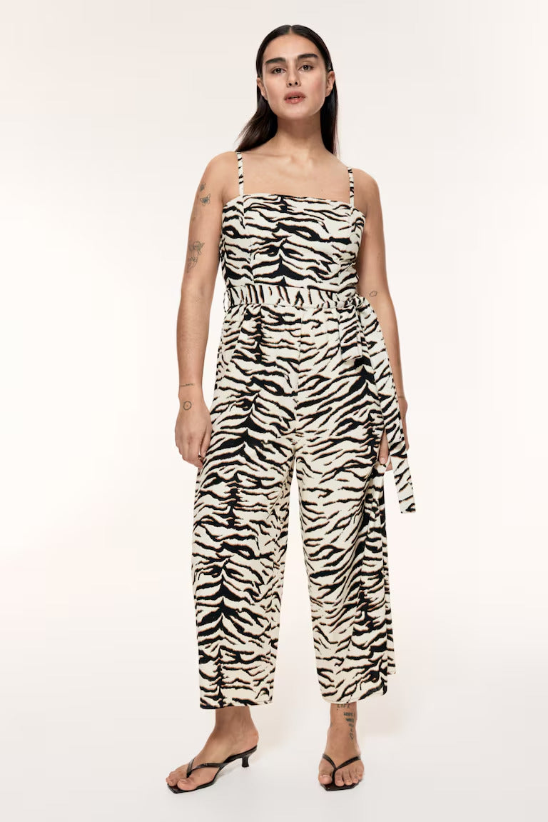 H&M Tie-Belt Jumpsuit