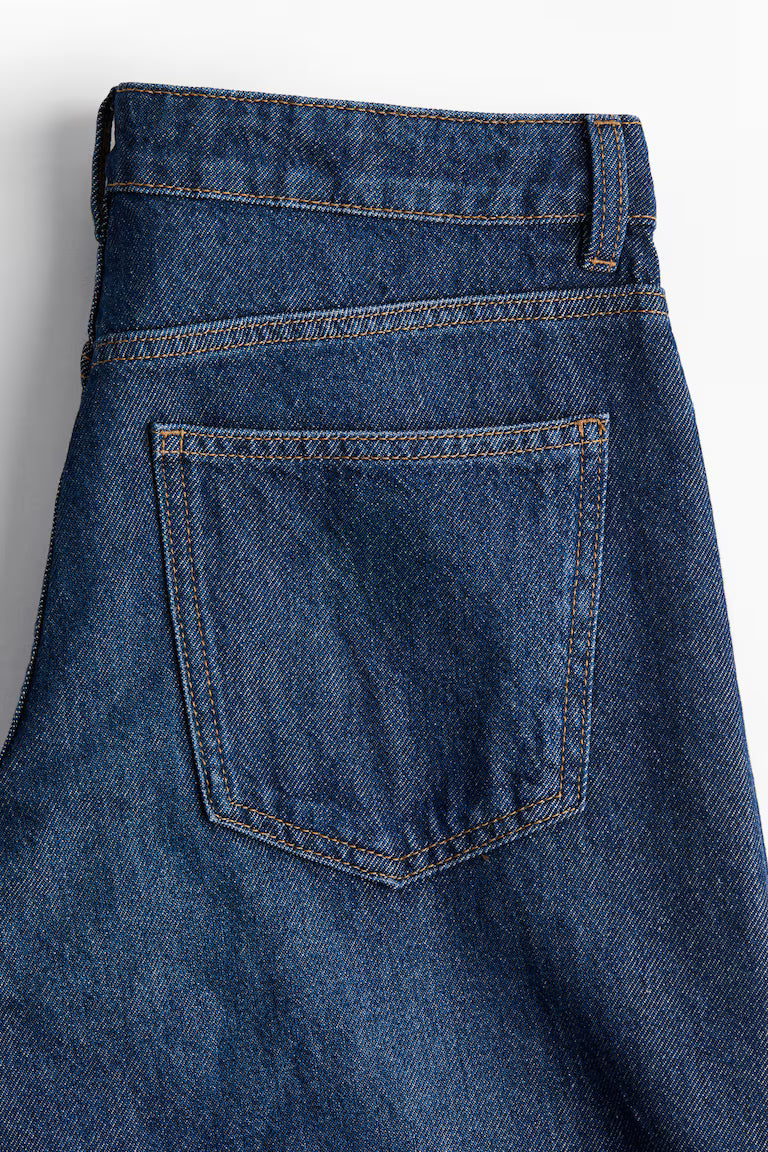 H&M Barrel Regular Cropped Jeans