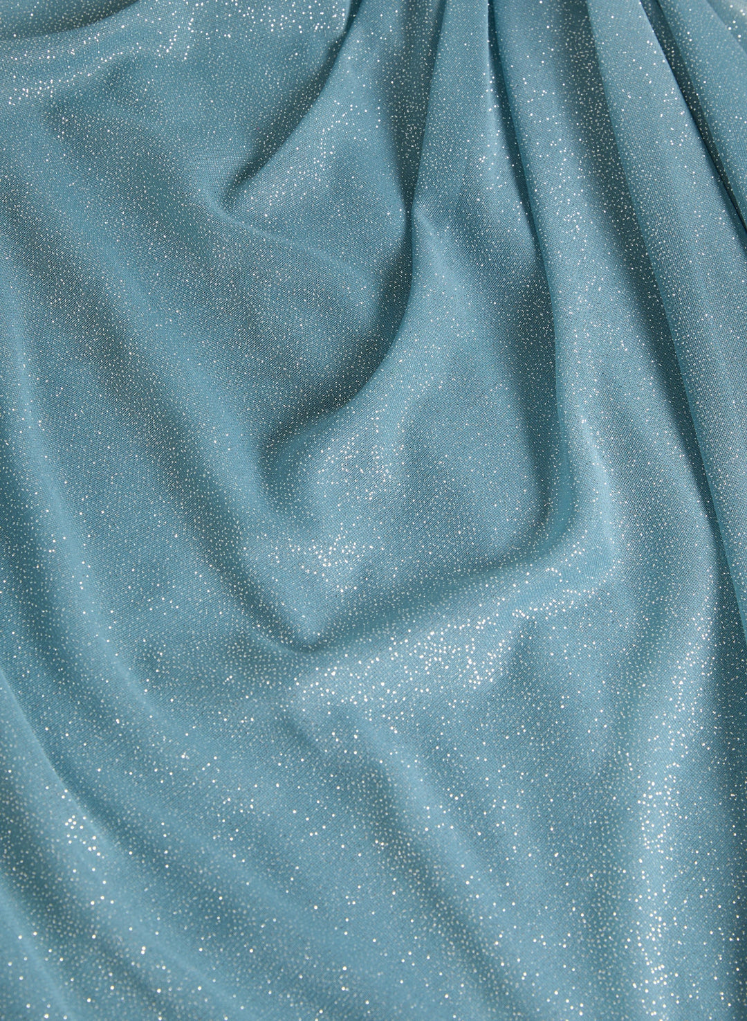 LAURA Draped Glitter Dress