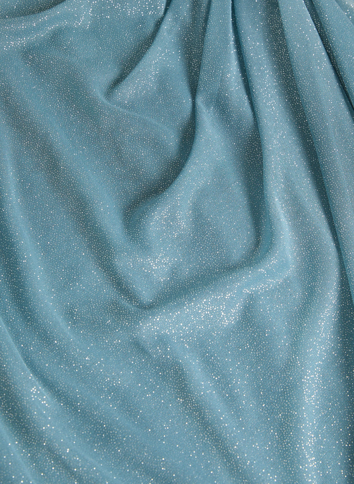 LAURA Draped Glitter Dress